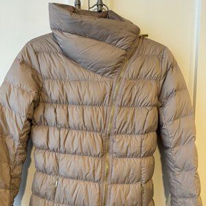 Athleta Downalicious Goose Down Puffer Coat zip up quilted - size S